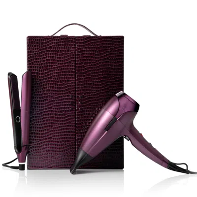 Ghd Deluxe Hair Dryer And Flat Iron Gift Set In Purple