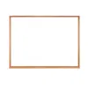 Ghent Non-magnetic Whiteboard With Wood Frame, 2'h X 3'w In Brown