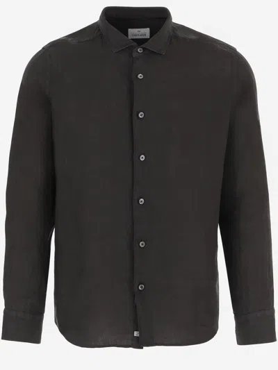 Gherardi Linen Shirt In Black