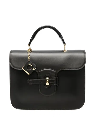 Gherardini Bellona 1967 Leather Tote Bag In Black