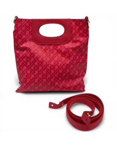 Gherardini Bag Softy Women's Coral Double Flat Mini Fabric Softy In Red
