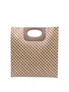 Gherardini Piattina Logo-pattern Tote Bag In Neutral