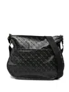 Gherardini Monogram-pattern Satchel Bag In Black
