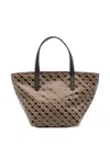 Gherardini Monogram-pattern Tote Bag In Brown