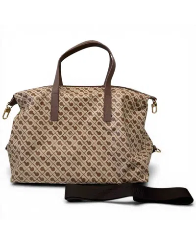 Gherardini Bowling Softy Women's Bag Tabacco/burro Fabric Softy In White
