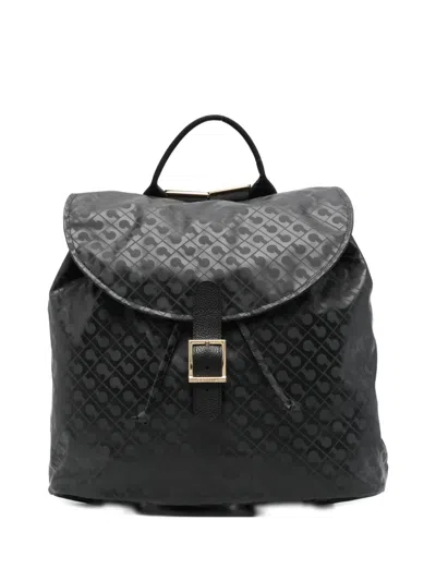 Gherardini Buckle-fastening Logo Backpack In Gray