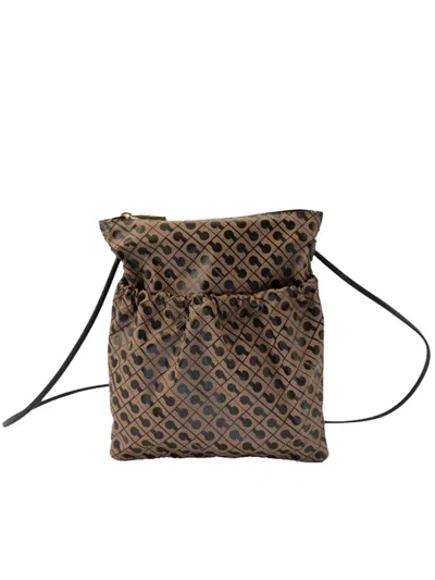 Gherardini Flat Crossbody Bags In Brown