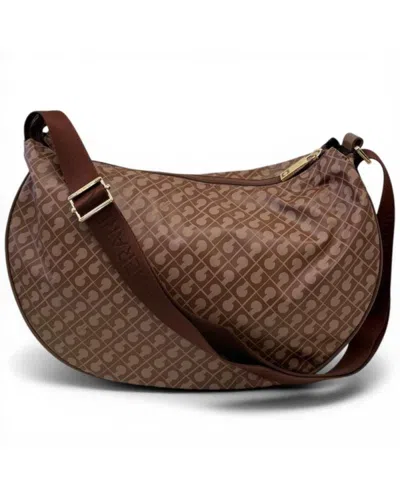 Gherardini Hobo Softy Woman Chestnut Small Fabric Softy Bag In Brown