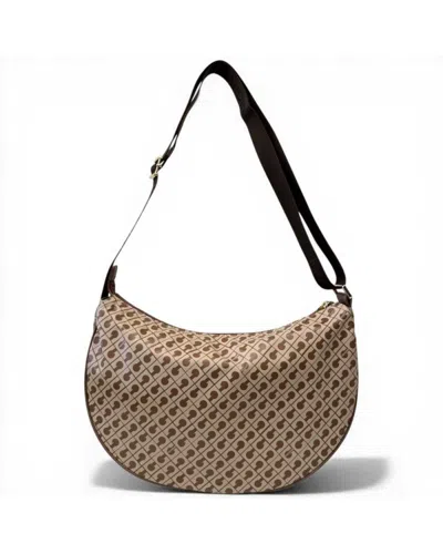 Gherardini Hobo Softy Women's Bag Tobacco/baby Fabric Softy In White