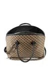 Gherardini Large Bowling Alley Monogram Cross Body Bag In Brown