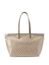 Gherardini Large Monogram-pattern Tote Bag In Neutral