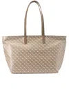 Gherardini Large Monogram-pattern Tote Bag In Brown