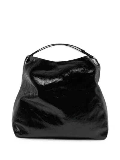 Gherardini Leather Shoulder Bag In Black