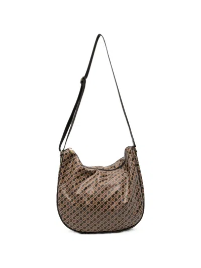 Gherardini Logo-print Shoulder Bag In Brown