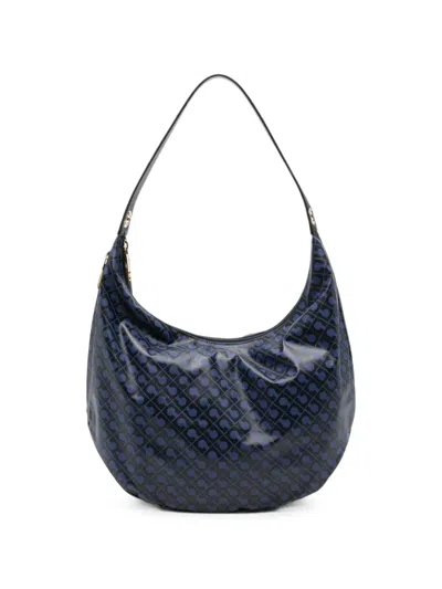 Gherardini Logo-print Shoulder Bag In Blue