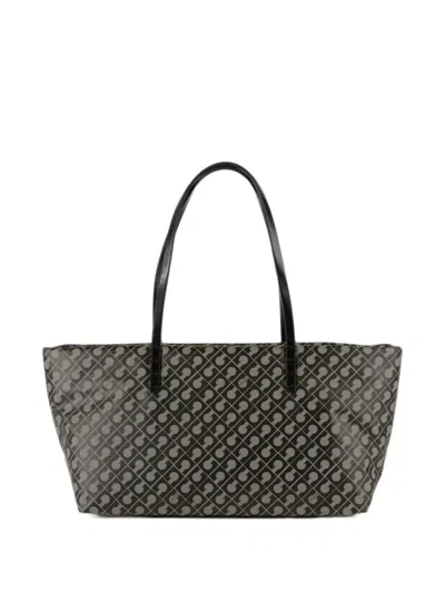 Gherardini Logo-print Tote Bag In Gray