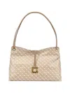 Gherardini Medium Patterned Shoulder Bag In Neutral