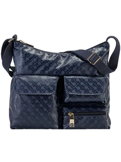 Gherardini Medium Pocket Satchel In Blue