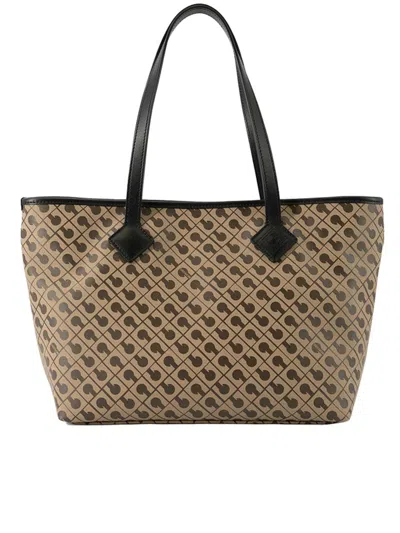 Gherardini Medium Shopper Bags In Brown