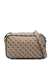 Gherardini Monogram-pattern Crossbody Bag In Brown