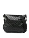 Gherardini Monogram-pattern Satchel Bag In Gray