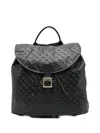 Gherardini Monogram Pattern Softy Excalibur Backpack In Black