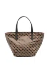 Gherardini Monogram-pattern Tote Bag In Brown