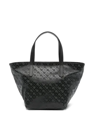Gherardini Monogram-pattern Tote Bag In Gray