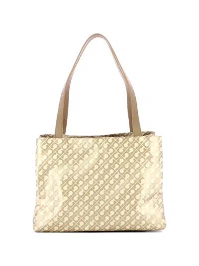 Gherardini Monogram Tote Bag In Neutral