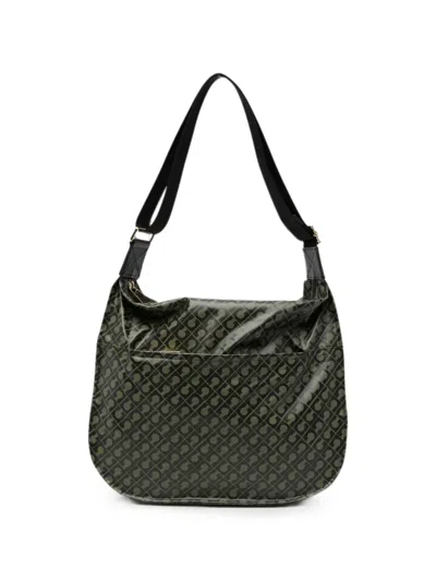 Gherardini Monogram-print Shoulder Bag In 그린