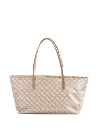 Gherardini Monogram-print Tote Bag In Pink