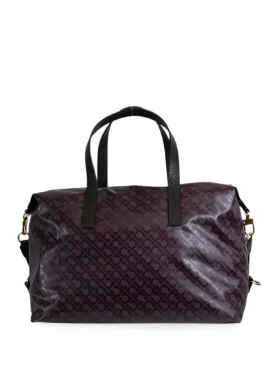 Gherardini Monogram-print Tote Bag In Purple