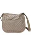 Gherardini Neutrals Rectangular Patterned Leather Crossbody Satchel In Nude