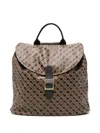 Gherardini Patterned Backpack In Brown