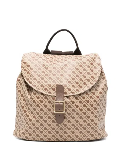 Gherardini Patterned Buckle Tote Bag In Multi