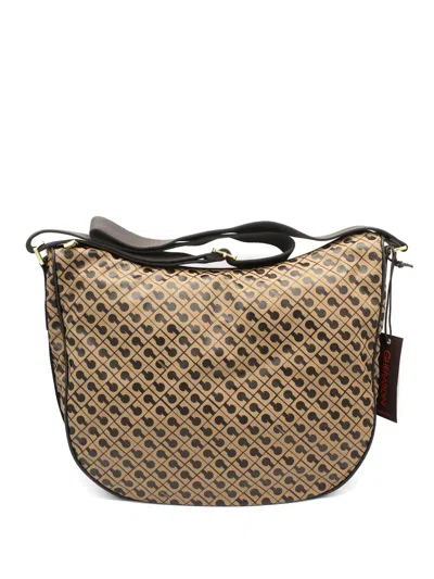 Gherardini Patterned Strap Shoulder Bag In Neutral