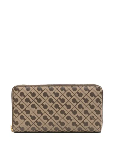 Gherardini Patterned Wallet In Neutral