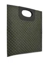 Gherardini Cut-out Handle Tote Bag In Green