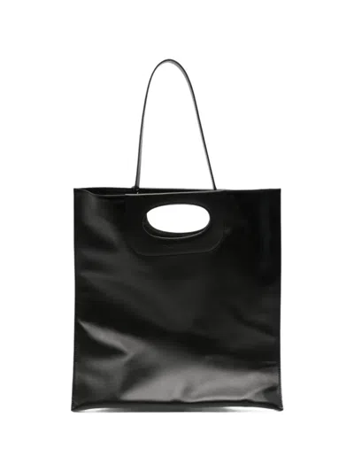 Gherardini Piattina Leather Tote Bag In White