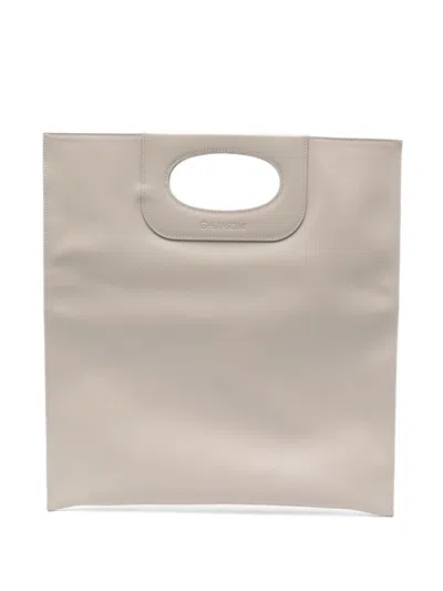 Gherardini Piattina Logo-embossed Cut-out Clutch Bag In Pattern