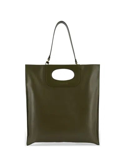 Gherardini Piattina Tote Bag In Green