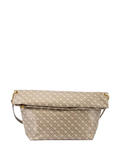 Gherardini Printed Cross Body Bag In Brown
