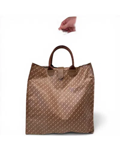 Gherardini Shopper Softy Woman Chestnut Great Foldable Fabric Softy In Brown