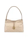 Gherardini Medium Patterned Shoulder Bag In Neutral