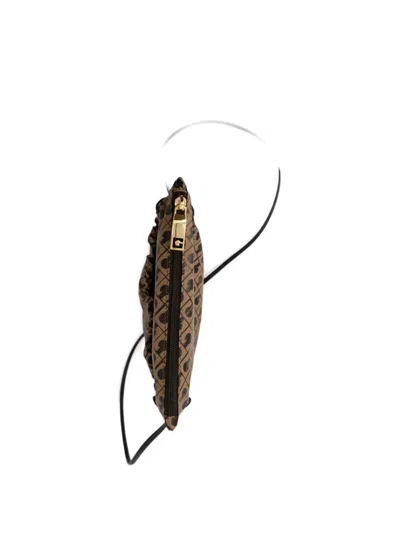 Gherardini Small Drawstring-detail Crossbody Bag In Brown