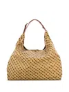 Gherardini Geometric Pattern Shoulder Bag With Adjustable Strap In Red