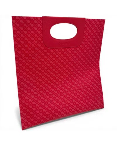 Gherardini Softy Women's Coral Shoulder Bag Softy Fabric In Red