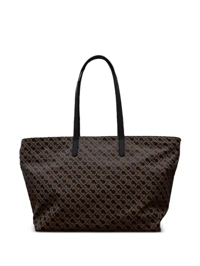 Gherardini Zip-up Tote Bag In Brown