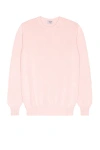 Ghiaia Cashmere Cotton Crewneck In Pink