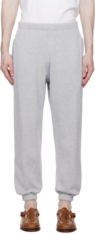Ghiaia Cashmere Gray Drawstring Lounge Pants In 9300 Light Grey
